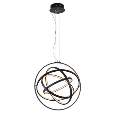 Luminosa Lighting Luminosa Tryton Modern Spherical Pendant Ceiling Light Led3000K from B&Q