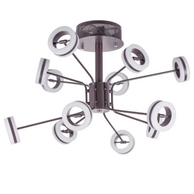 Luminosa Lighting Luminosa Modern Led Hanging Pendant Fixed BronzeWarm White 3000K 4000Lm from B&Q