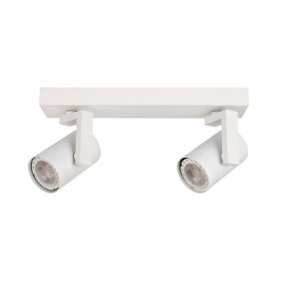 Luminosa Lighting White Luminosa Spiela Modern Twin Ceiling Spotlight, Gu10 12.5Cm