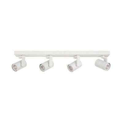 Luminosa Lighting Luminosa Spiela Modern Ceiling Spotlight Bar, Gu10 White