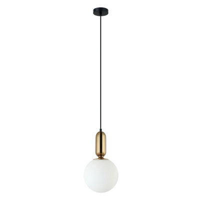 Luminosa Lighting Luminosa Aldeva Modern 1 Light Globe Pendant Ceiling LightE27 from B&Q