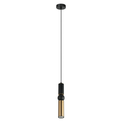B&Q -  Luminosa Isidora Modern 1 Light Slim Pendant Ceiling LightGu10