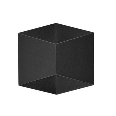 B&Q -  Luminosa Bari Ii Outdoor Up Down Wall Lamp Black 4000K Neutral White 2Xled Ip54