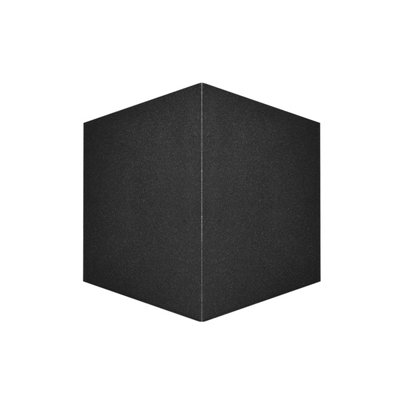Luminosa Lighting Luminosa Bari Outdoor Up Down Wall Lamp Black 4000K Neutral White 2Xled Ip54 from B&Q