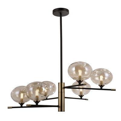 Luminosa Lighting Luminosa Mesta Classic 6 Light Pendant Ceiling LightG9 from B&Q
