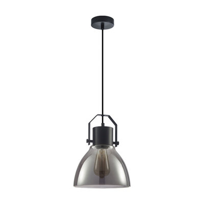 Luminosa Ing Luminosa Darlena Industrial, Retro 1 Dome Pendant Ceiling E27 Light