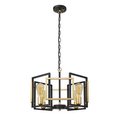 B&Q -  Luminosa Primero Modern 4 Light Pendant Ceiling Light,