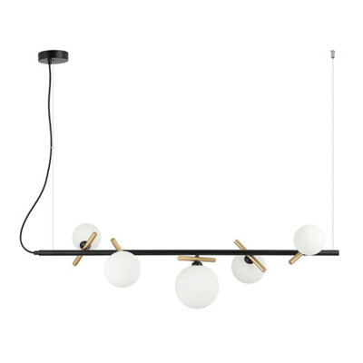 Luminosa Lighting Luminosa Reverso Modern 5 Light Bar Pendant Ceiling LightG9 from B&Q