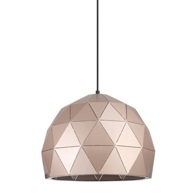 Luminosa Lighting Luminosa Modern Hanging Pendant Golden Champagne 1 Light E27 from B&Q