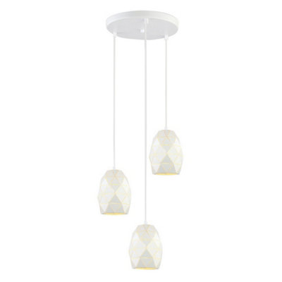 Luminosa Lighting Luminosa Modern Hanging Pendant 3 E27 White/Light