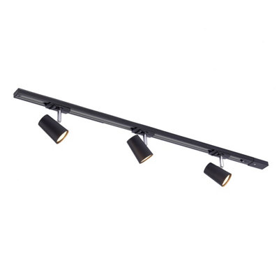 Luminosa Lighting Luminosa Astley Modern 3 Light Ceiling Spotlight BarGu10 from B&Q