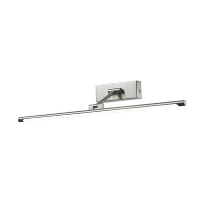 Luminosa Lighting Luminosa Modern Led Picture Lamp Satin NickelWarm White 3000K 700Lm from B&Q
