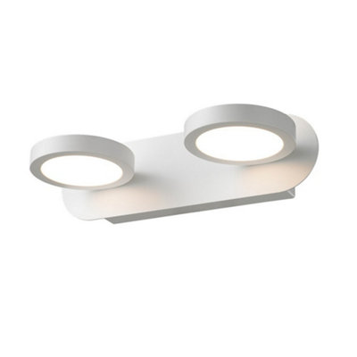 Luminosa Lighting Luminosa Modern Led Wall Lamp WhiteWarm White 3000K 630Lm from B&Q