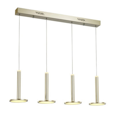 B&Q -  Luminosa Modern Led Hanging Pendant GoldenWarm White 3000K 2690Lm