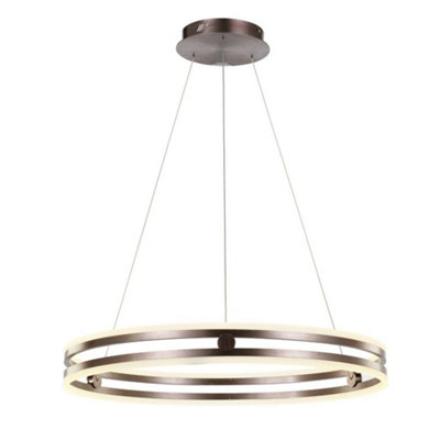 B&Q -  Luminosa Modern Led Hanging Pendant CoffeeWarm White 3000K 3150Lm Dimmable