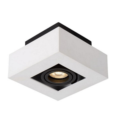 Luminosa Lighting Luminosa Modern Surface Mounted WhiteBlack 1 Light Gu10 from B&Q