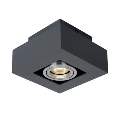 Luminosa Lighting Luminosa Modern Surface Mounted Black Aluminum 1 Light Gu10 from B&Q