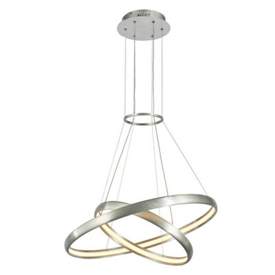 Luminosa Lighting Luminosa Modern Led Hanging Pendant AluminumWarm White 3000K 3000Lm Dimmable from B&Q