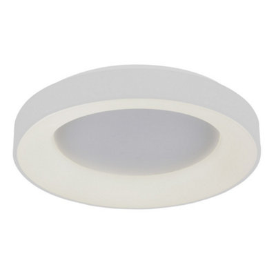 Luminosa Lighting Luminosa Modern Led Flush Ceiling Light WhiteWarm White 3000K 2200Lm from B&Q