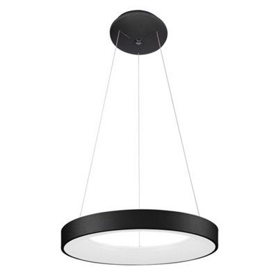 Luminosa Lighting Luminosa Modern Led Hanging Pendant BlackWarm White 3000K 2200Lm from B&Q