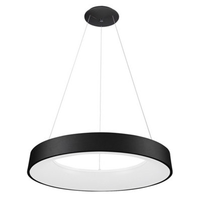 Luminosa Lighting Luminosa Modern Led Hanging Pendant BlackWarm White 3000K 4400Lm from B&Q