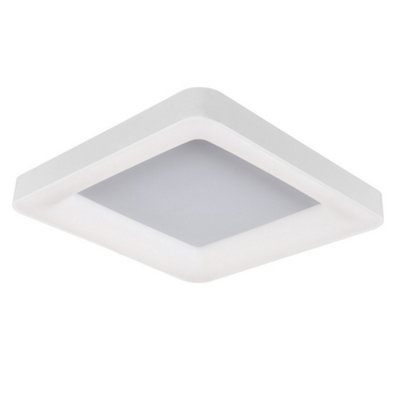 Luminosa Lighting Luminosa Modern Led Flush Ceiling Light WhiteWarm White 3000K 2750Lm Dimmable from B&Q