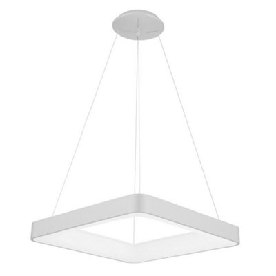 B&Q -  Luminosa Modern Led Hanging Pendant WhiteWarm White 3000K 2750Lm Dimmable