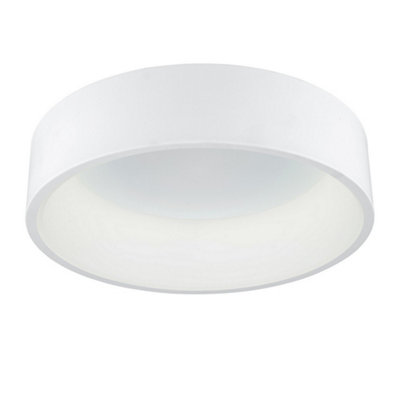 Luminosa Lighting Luminosa Modern Led Flush Ceiling Light WhiteWarm White 3000K 1760Lm from B&Q