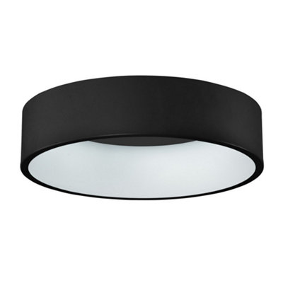 Luminosa Lighting Luminosa Modern Led Flush Ceiling Light BlackWarm White 3000K 2310Lm from B&Q
