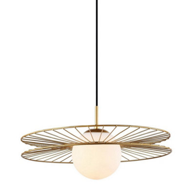 Italux Lighting Modern Pendant Light Gold - Gold - Image 3