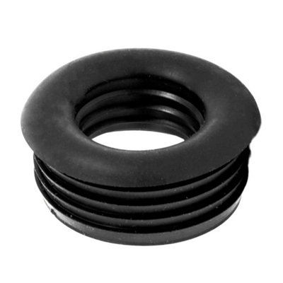 Tycner 50X32mm Waste Pipe Reducer Drain Boss Adaptor Rubber Black Pushfit Bush from B&Q