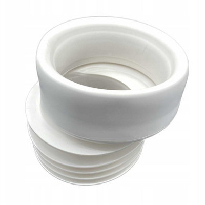 Rawiplast 110mm Toilet Wc Offset Extension Waste Pan Rubber Connector from B&Q