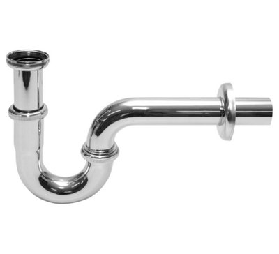 Drain Sink Waste P-Trap Standard Chromed Metal Kit Basin - Image 3