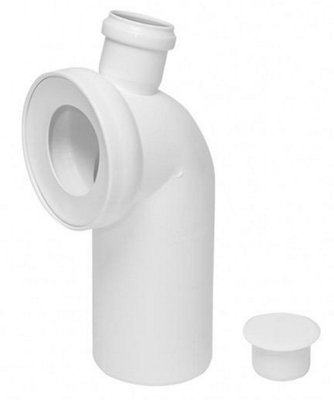 Tycner 110mm Wc Toilet Waste Water Pan Soil Pipe Connector With 50mm Side Inlet from B&Q