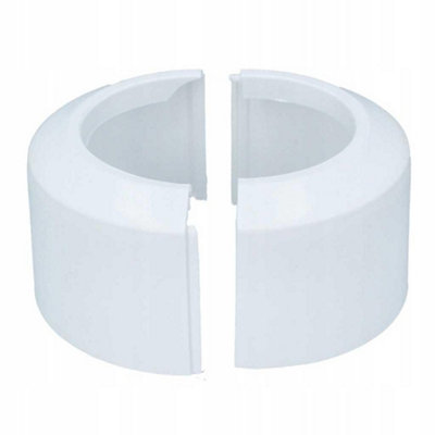 Rawiplast 110Mm High Split Two-Piece Wc Toilet Rosette Soil Pipe Connection Collar Cover White
