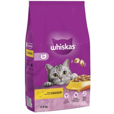 Whiskas 1+ Cat Complete Dry With Chicken 3.8Kg from B&Q