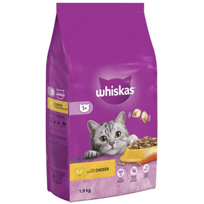 Whiskas 1+ Complete Dry With Chicken Cat Food 1.9Kg