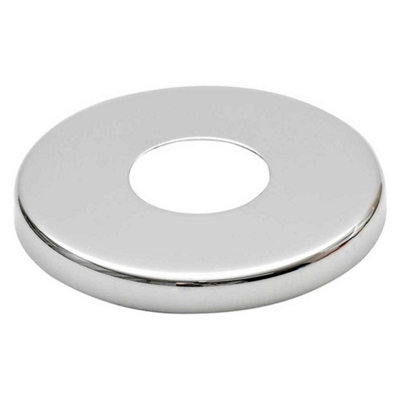 Tycner 21mm (1/2") Collar Chrome Plated Steel Valve Tall Hole Cover Tap Rose 8mm Height from B&Q