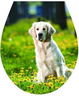 Tycner 'dog' Wc Seat Sticker Toilet Lid Cover Bathroom Art 32X38Cm from B&Q