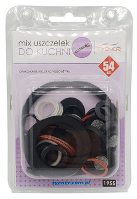 Tycner 54Pcs Of Kitchen Gaskets Universal Rubber Fibre Washer Set Various Sizes Types from B&Q