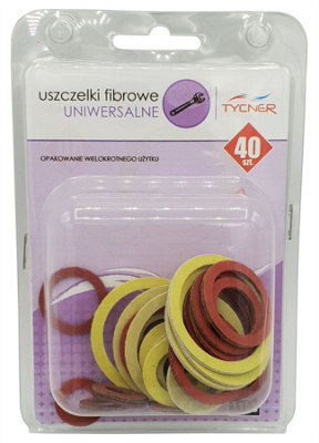 Tycner 40X Kitchen Bathroom Universal Gaskets Fibre Washer Set Various Sizes Types from B&Q