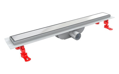 TYCNER 800mm Long Inox Walk-In Bathroom Floor Linear Shower Tile Mounting Channel Drain