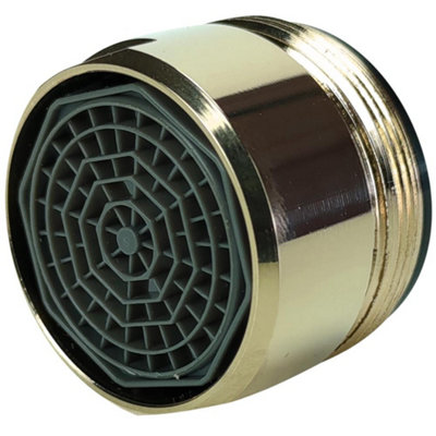 Tycner 28mm Male Gold Faucet Bathroom Tap Water Saving Aerator Reductor Flow Reducer from B&Q
