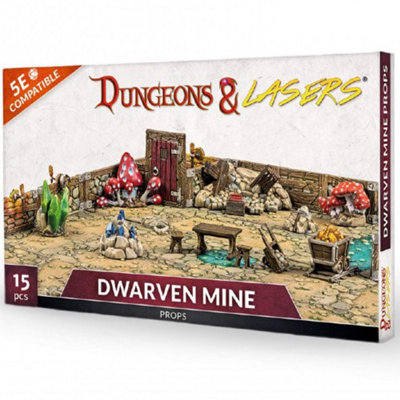 Spiral Galaxy Dungeons And Lasers: Dwarven Mine PropsBrand New And Sealed