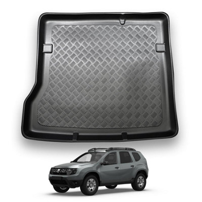 Nomad Dacia Duster (2010-2018) Boot Liner (2-Wheel Drive Models) Tailored Boot Mat Protector Waterproof Raised Edges Accessory from B&Q