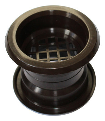 Przybysz Mini Circle Collar Air Vent Grille Door Ventilation Cover Brown Color 4Pcs from B&Q