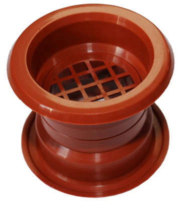 Przybysz Mini Circle Collar Air Vent Grille Door Ventilation Cover Cherry Color 4Pcs from B&Q