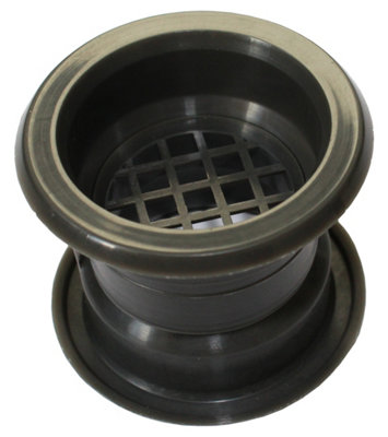 Przybysz Mini Circle Collar Air Vent Grille Door Ventilation Cover Graphite Color 4Pcs from B&Q