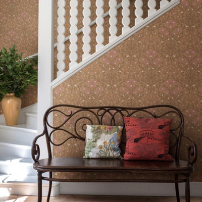 Galerie Ekbacka Collection Yellow Bellis Delicate Floral Trail Wallpaper Roll from B&Q