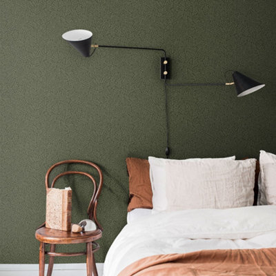 Galerie Sommarang 2 Dark Green Anna Fern Leaf Wallpaper Roll from B&Q